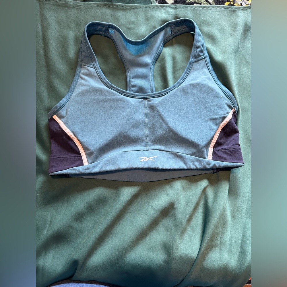 💙 Reebok Speedwick Racerback Sports Bra Blue Purple Women’s M